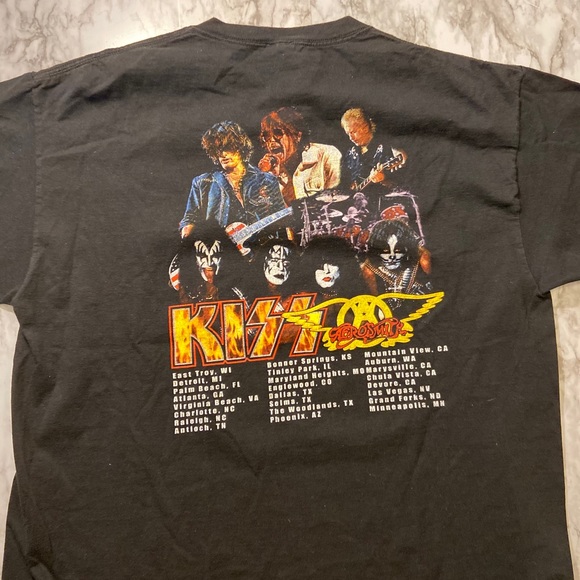 Kiss X Aerosmith Concert Tee - Picture 3 of 5
